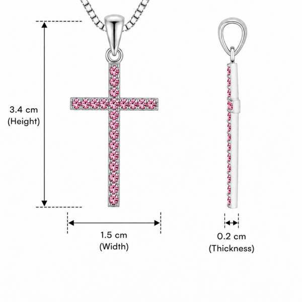 Halo Cross Pendant
